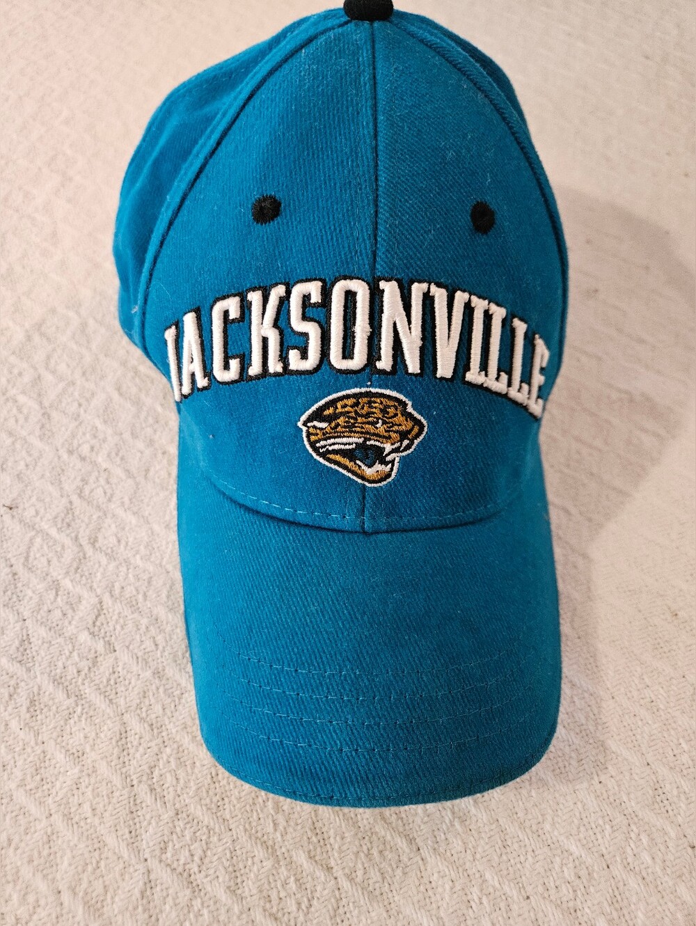 Vintage 90s Jacksonville Jaguars Hat Drew Pearson Strapback Original Logo Teal